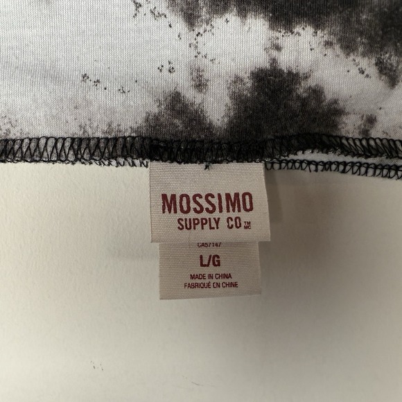 Mossimo Midi Skirt‎ & Tube Top Tie Dye Bohemian Hippy Whimsygoth Blk White L - Picture 6 of 8